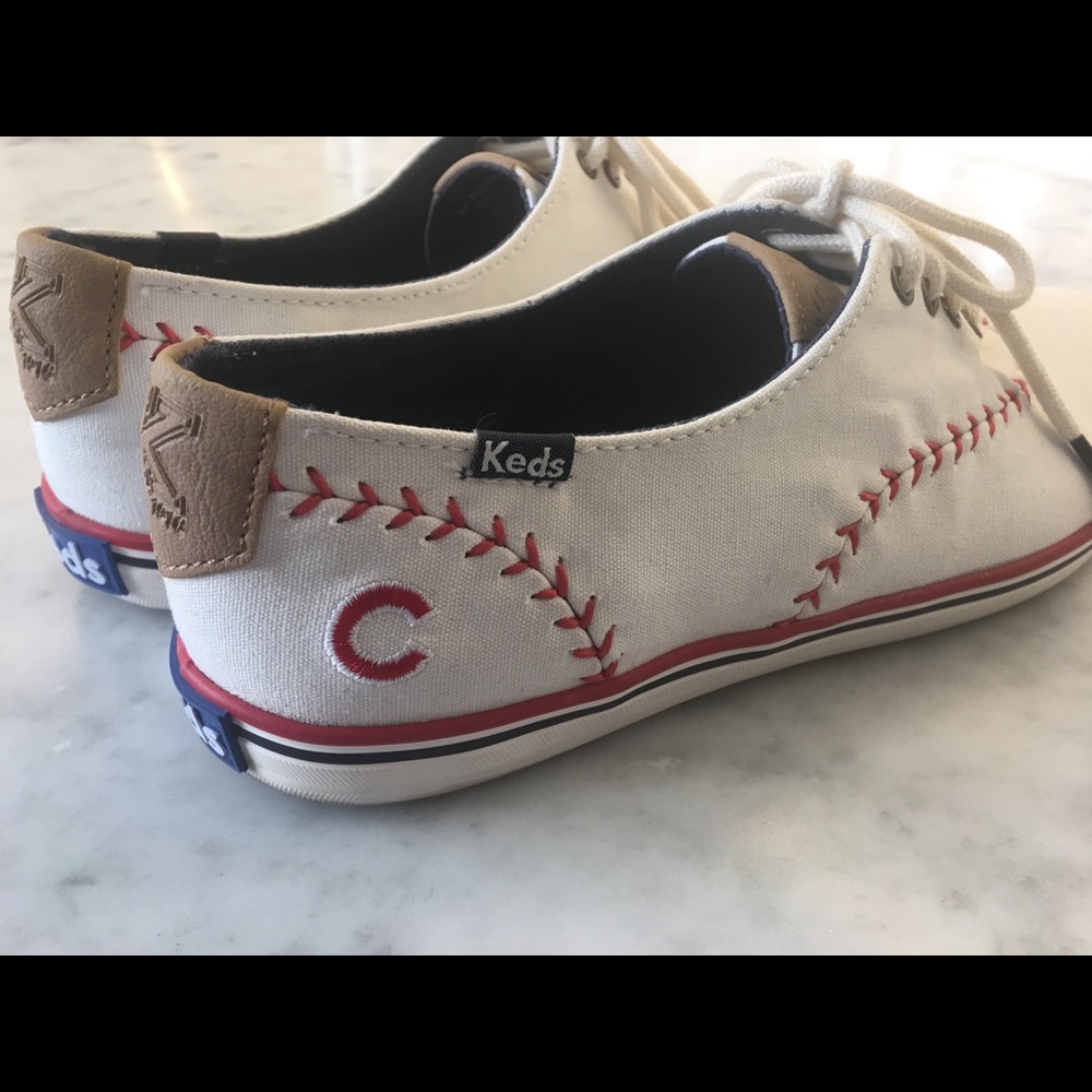 Keds Chicago Cubs Baseball theme shoes sneakers SIZE 9